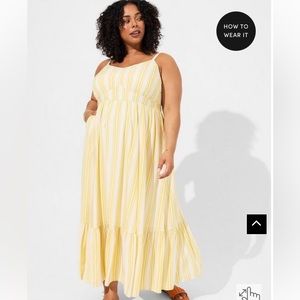 Torrid Maxi Challis Sleeveless Tiered Dress - Sz 2